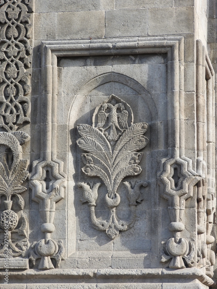 macro shoot of carvings on old historic buildings and walls