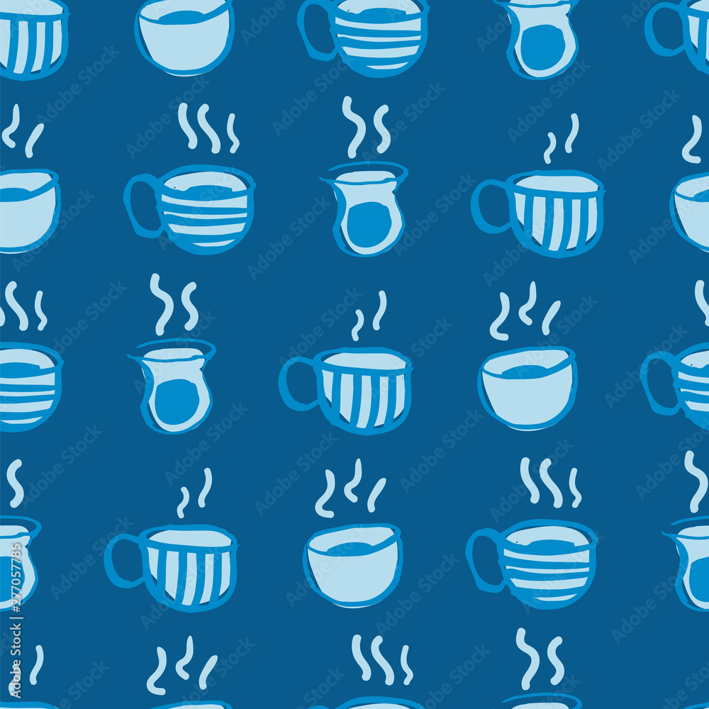 hot beverage seamless pattern design hot beverage seamless pattern design