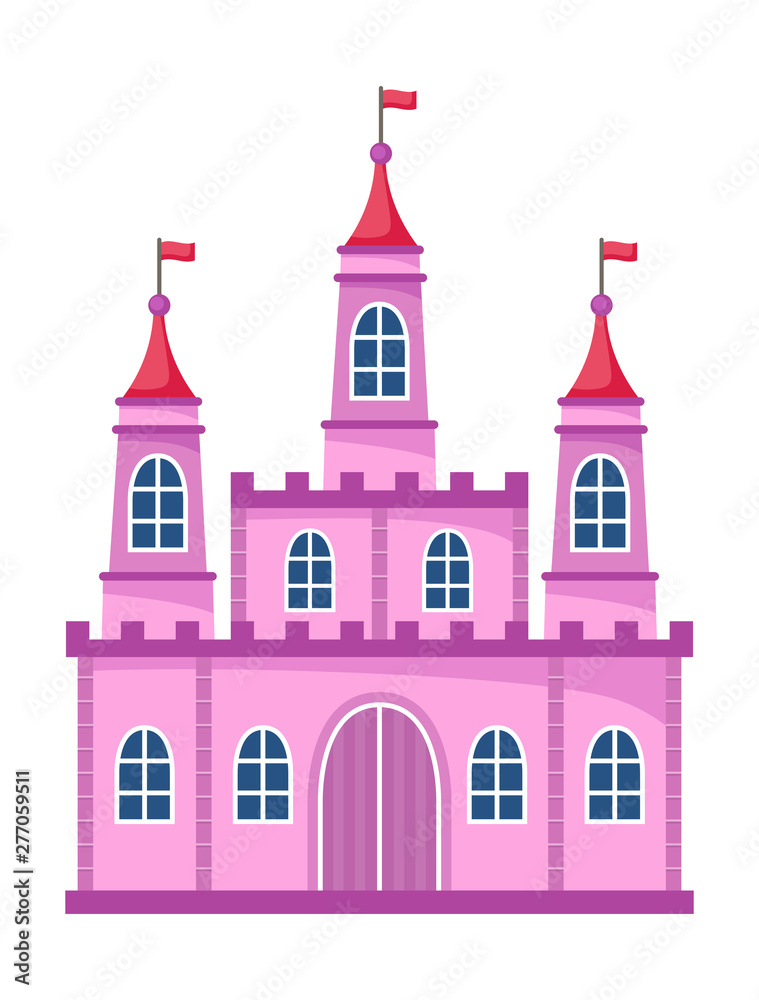 Cartoon castle. Vector illustration Cartoon castle. Vector illustration