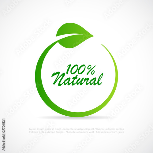 100 natural vector logo
