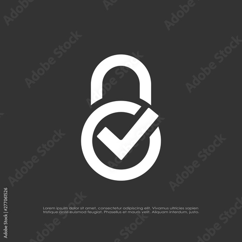 Safe locker vector logo