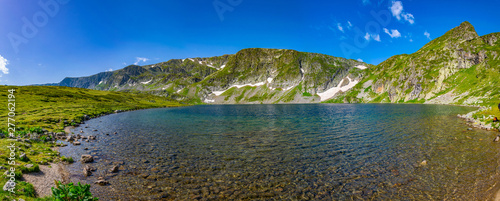 The Kidney lake, one of the seven rila lakes in Bulgaria photo