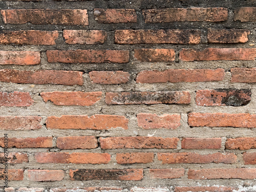 old red brick wall texture background