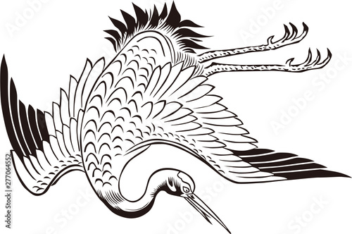 浮世絵　鶴　その6