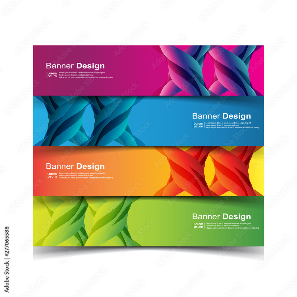 Fototapeta premium Vector Abstract design banner web template