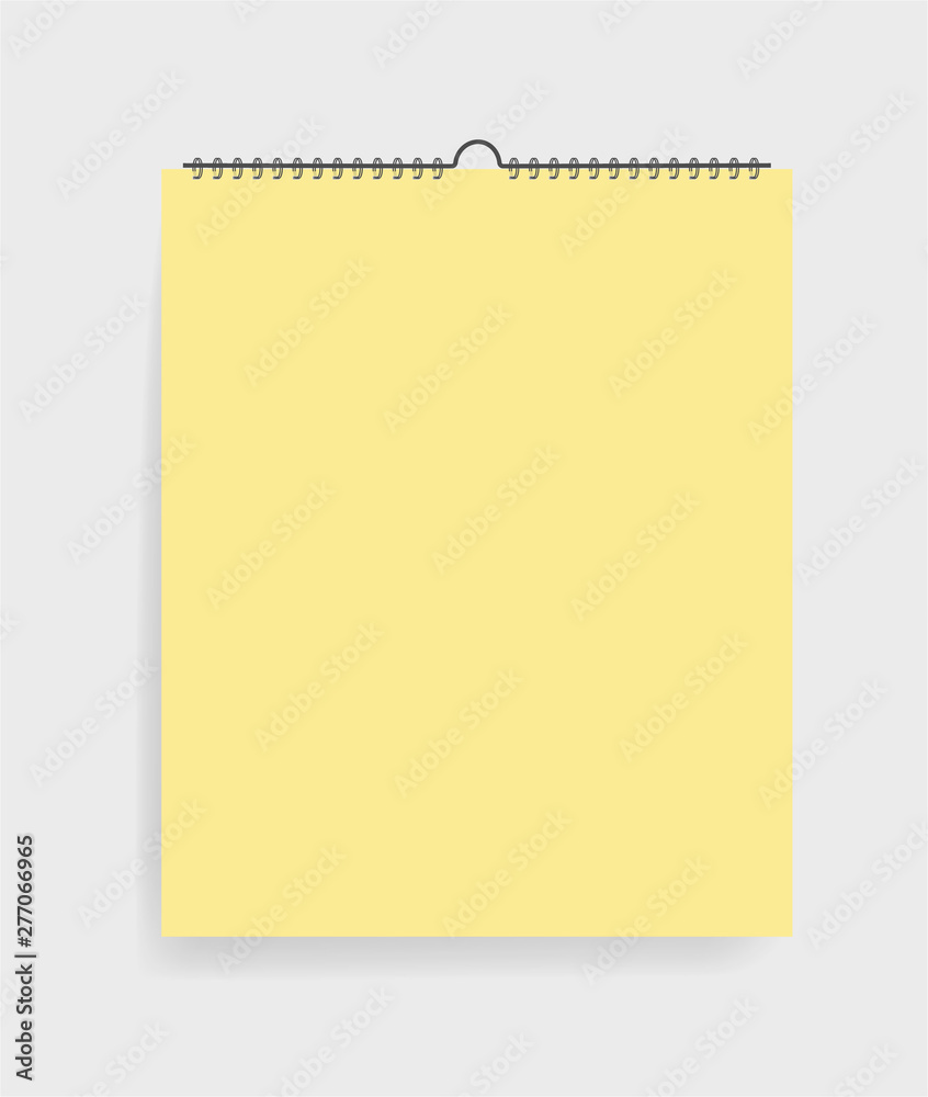 Realistic notebook in mockup style. Blank notepad with spiral. Template of empty sketchbook on grey background. vector eps10 Realistic notebook in mockup style. Blank notepad with spiral. Template of empty sketchbook on grey background. vector eps10