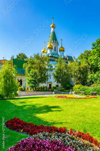 Russian church of Saint Nikolai Mirlikiiski in Sofia, Bulgaria photo