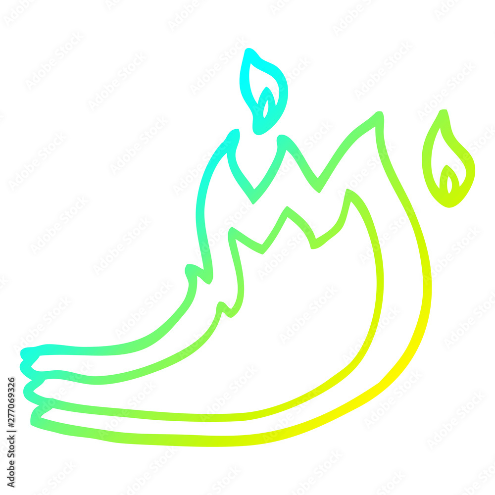 cold gradient line drawing cartoon fire flame cold gradient line drawing cartoon fire flame