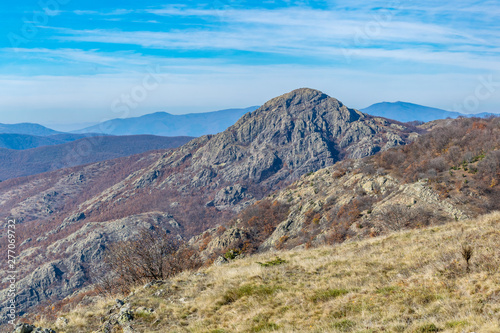 Balkan mountain range near Sliven, Bulgaria photo