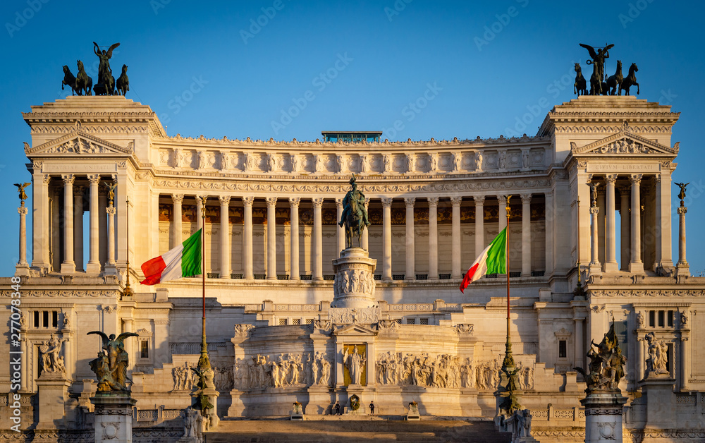 National Monument of  Vittorio Emanuele II in Rome, Italy.