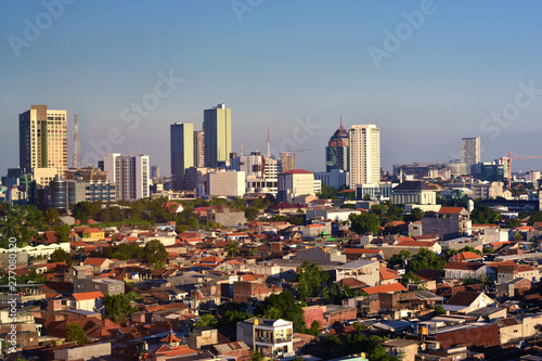 aerial view of the Surabaya city