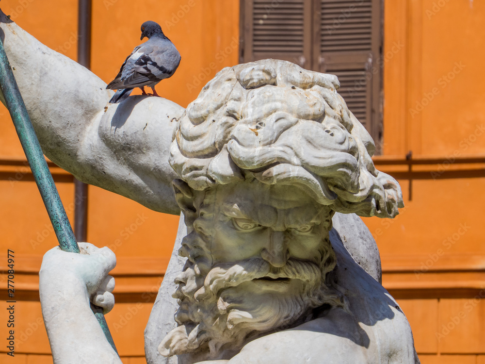 Naklejka premium Fountain of Neptune, Piazza Navona, Rome, Italy