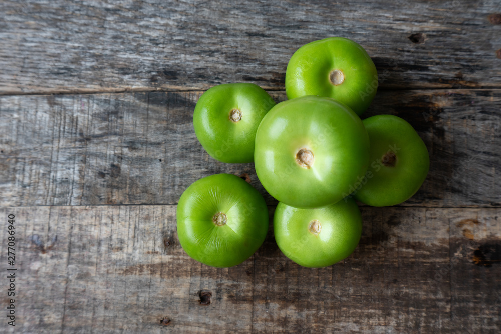 Mexican green tomato also called Mexican green tomato also called