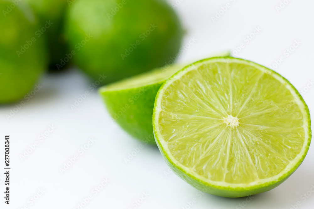 Lemons on the white background Lemons on the white background