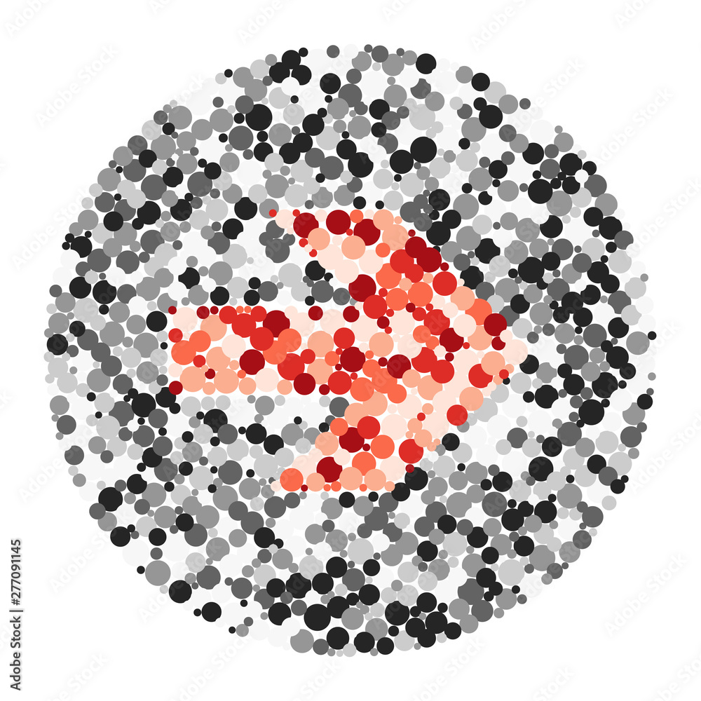 E letter color distributed circles dots illustration E letter color distributed circles dots illustration