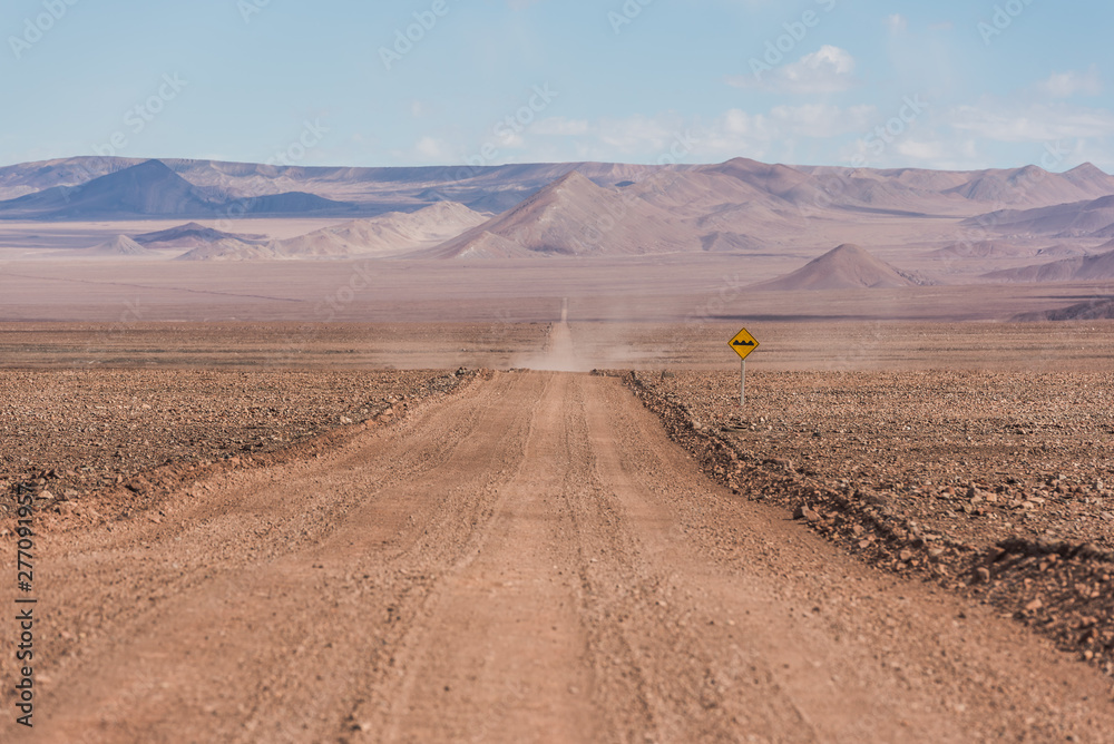 Gravel Road through the Atacama Desert
