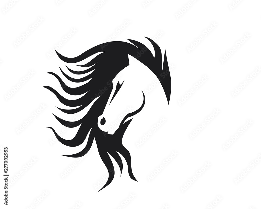 Creative Horse Head Logo Icon Symbol Vector Design Illustration Creative Horse Head Logo Icon Symbol Vector Design Illustration