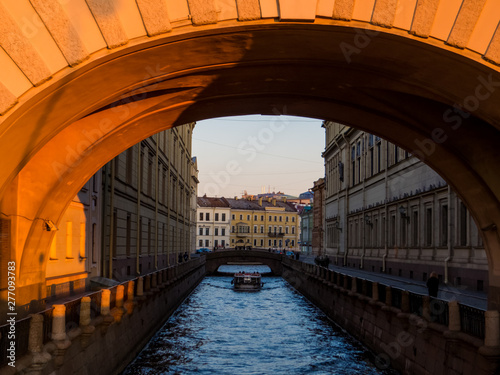 The Winter Canal (Russian: Naberezhnaya Zimney Kanavki) in St. Petersburg, Russia photo