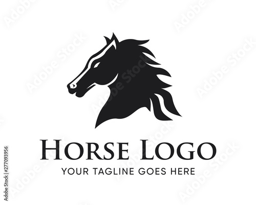 Creative Horse Head Logo Icon Symbol Vector Design Illustration