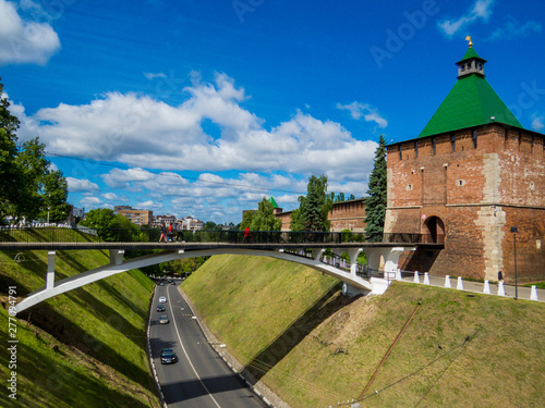 The walls of the Kremlin in Nizhny Novgorod, Russia photo