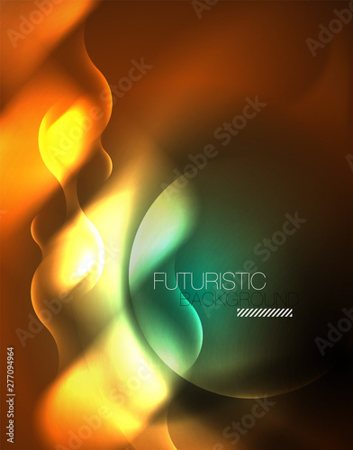Neon lights vector abstract background