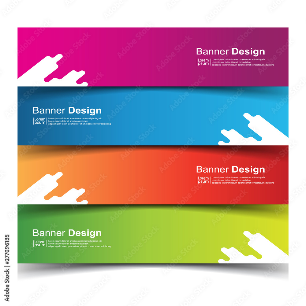 Vector Abstract design banner web template