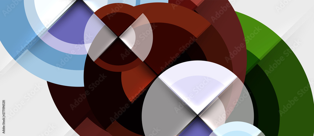 Geometric design abstract background - circles