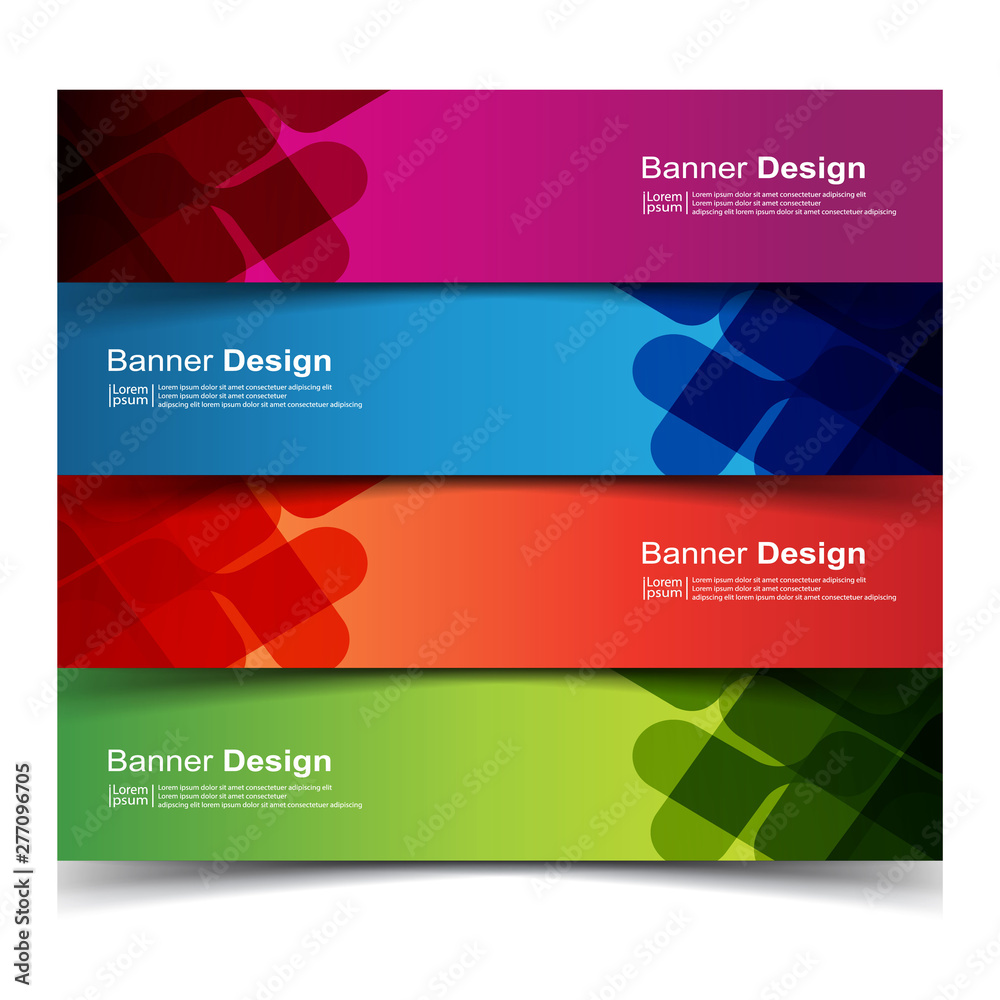 Vector Abstract design banner web template Vector Abstract design banner web template