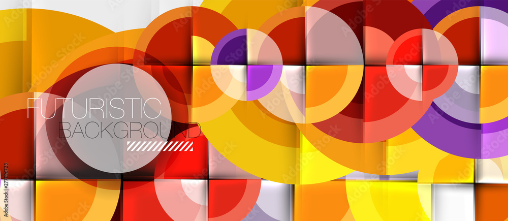 Geometric design abstract background - circles Geometric design abstract background - circles