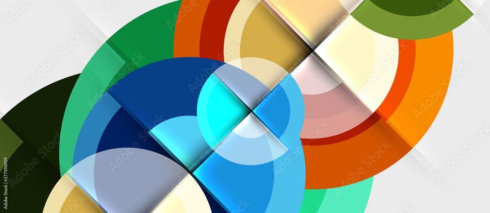 Geometric design abstract background - circles Geometric design abstract background - circles