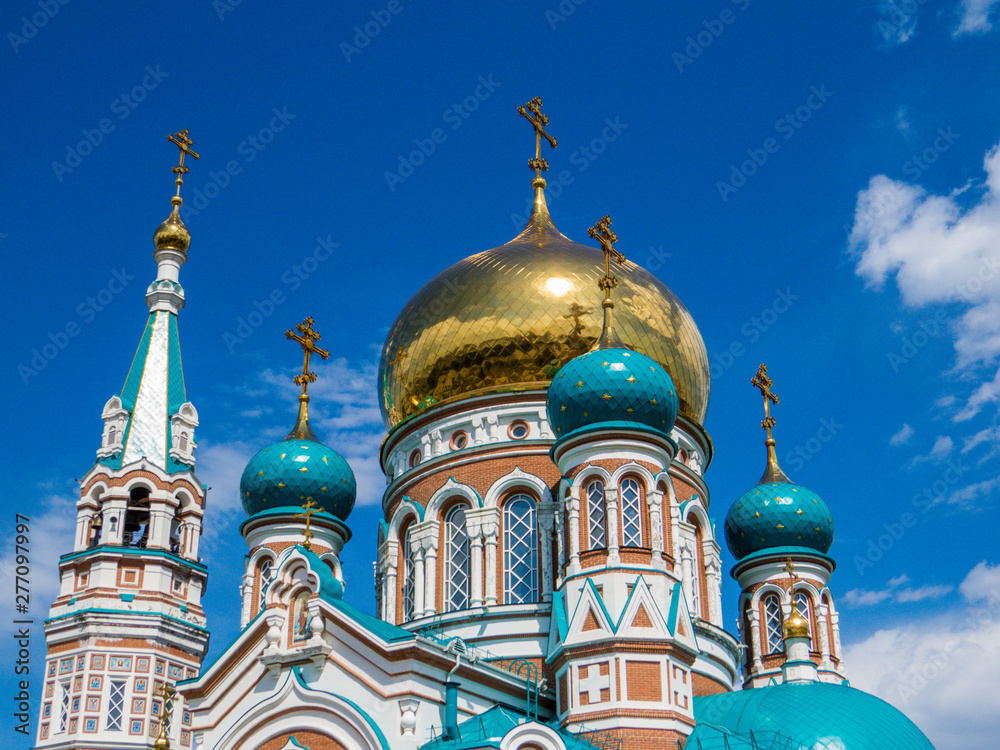 Assumption Cathedral in Omsk, Siberia, Russia