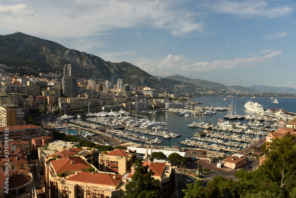  Cityscape of Monaco. Monaco Harbor