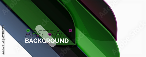 Abstract color lines dynamic background, modern material design style