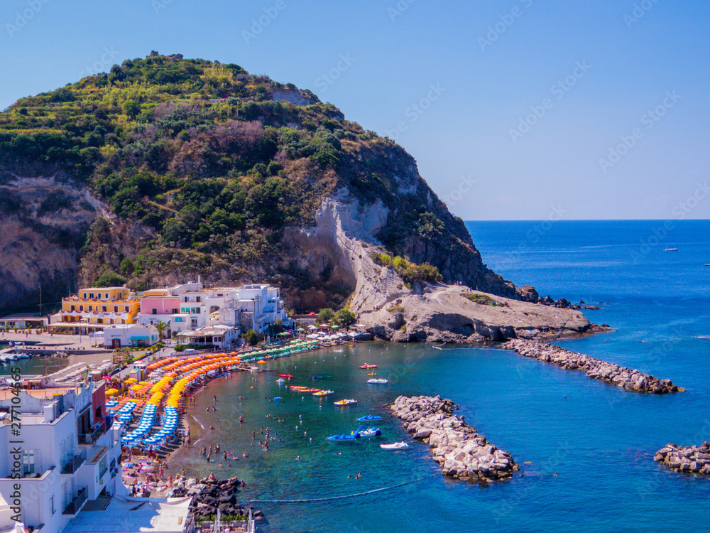View of Sant'Angelo, Island of Ischia, Gulf of Naples, Italy 