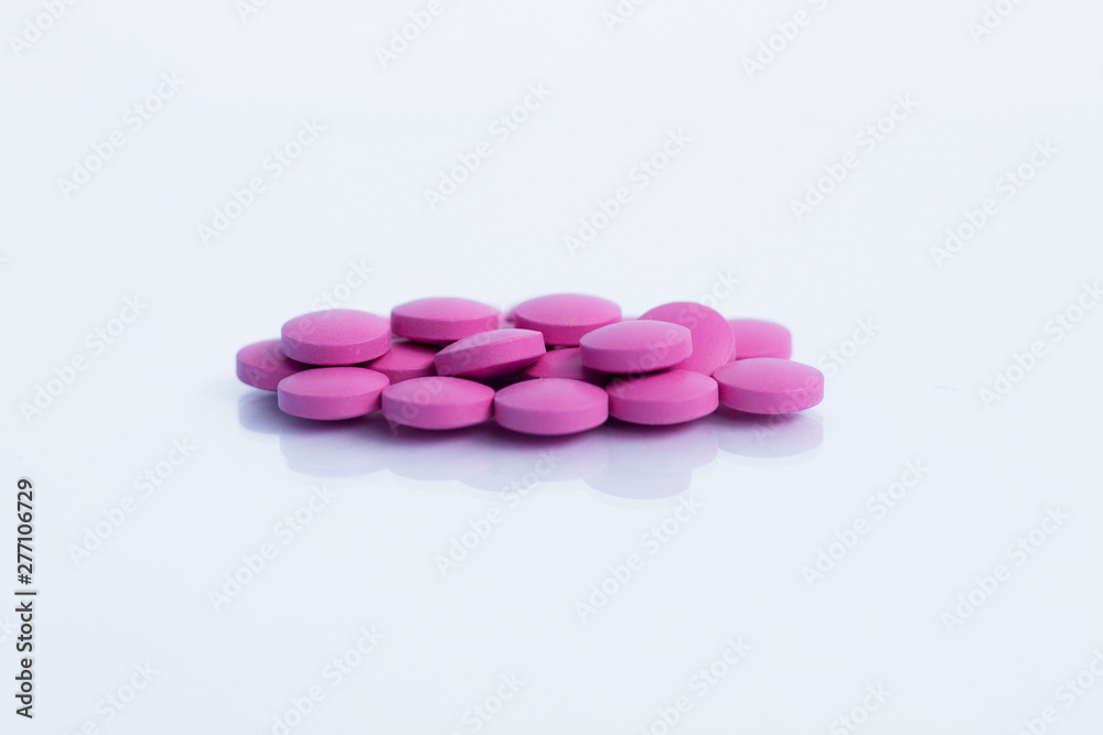 red pills on white background with reflection red pills on white background with reflection