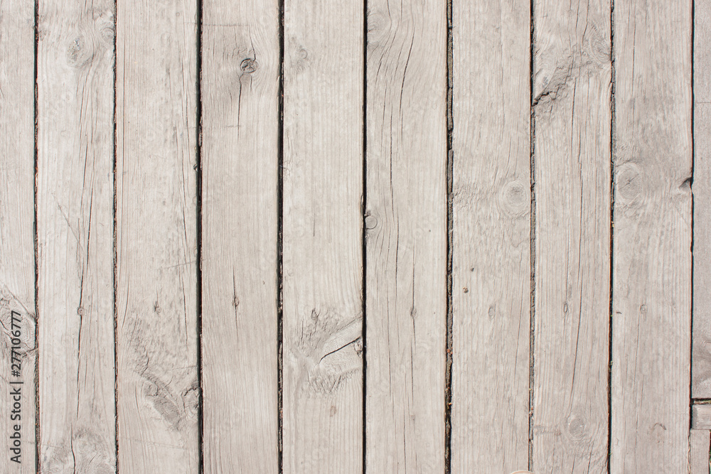 Naklejka premium wall of boards, wooden background, texture