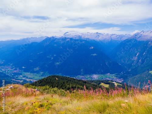 Doss del Sabion, view on the Val Rendena, Trentino-Alto Adige, Dolomites, north Italy photo