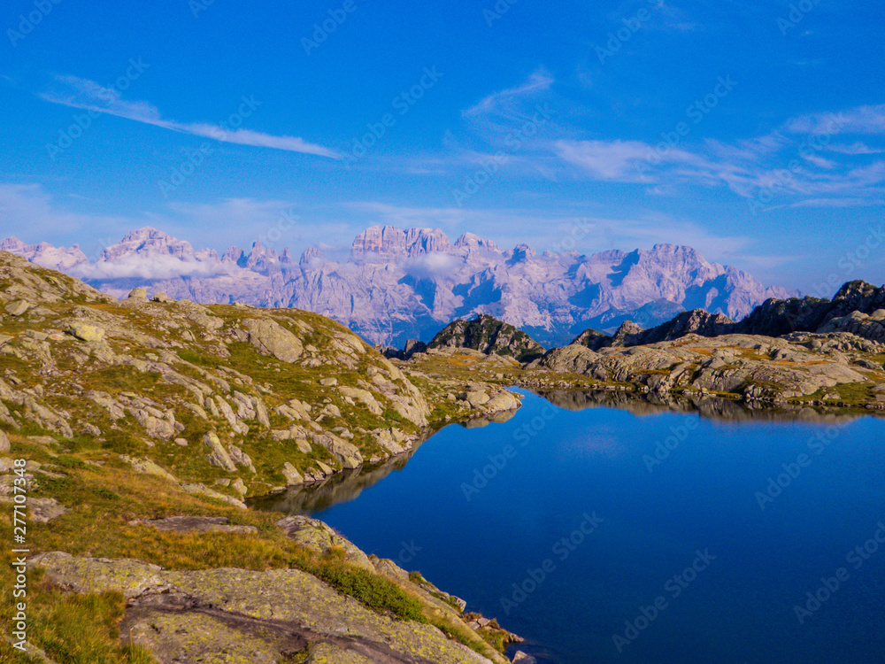 Lago Nero (English: Black Lake) in Cornisello, Brenta Dolomites, Trentino-Alto Adige, north Italy