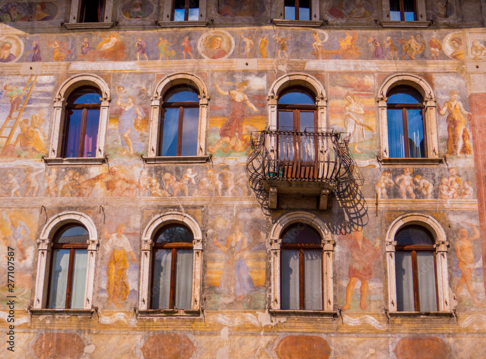 Obraz premium Medieval Palace in Trento, Italy