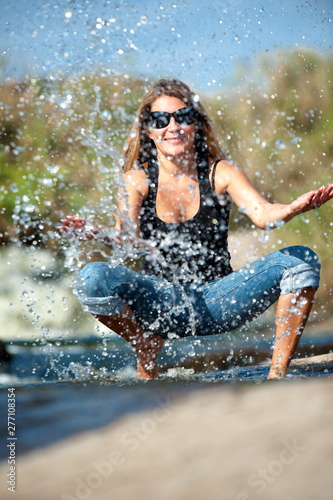 Beautiful girl outdoors