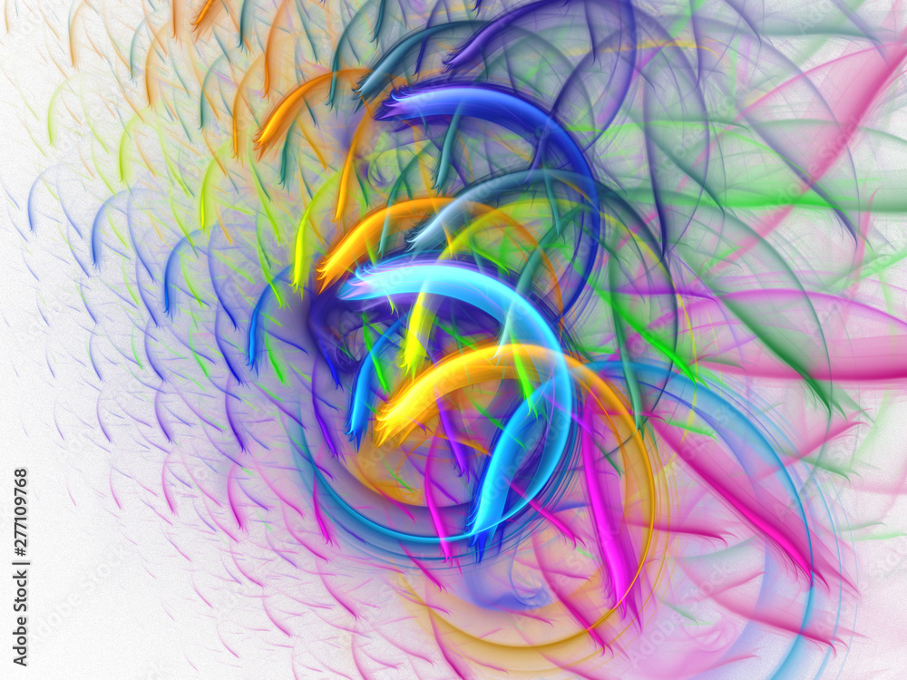 rainbow abstract fractal background 3d rendering illustration rainbow abstract fractal background 3d rendering illustration