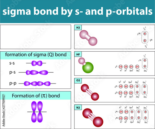 sigma bond by s- and p-orbitals