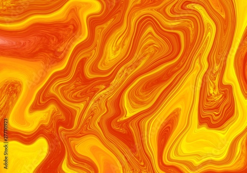 Liquid art concept, close-up. Abstract background made with fluid art technique. Neon colored abstract background. Color of the year 2019. Trend concept. Trendy colorful backdrop with copy space