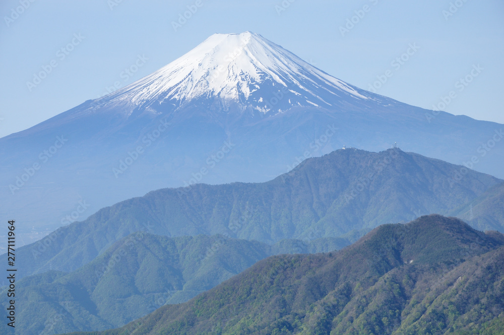 山梨百名山の雁ヶ腹摺山からの富士山
