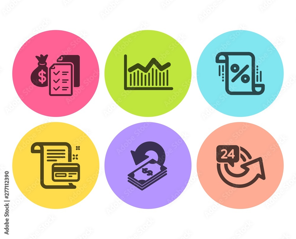 Accounting wealth, Cashback and Payment card icons simple set. Money diagram, Loan percent and 24 hours signs. Audit report, Financial transfer. Finance set. Flat accounting wealth icon. Circle button Accounting wealth, Cashback and Payment card icons simple set. Money diagram, Loan percent and 24 hours signs. Audit report, Financial transfer. Finance set. Flat accounting wealth icon. Circle button