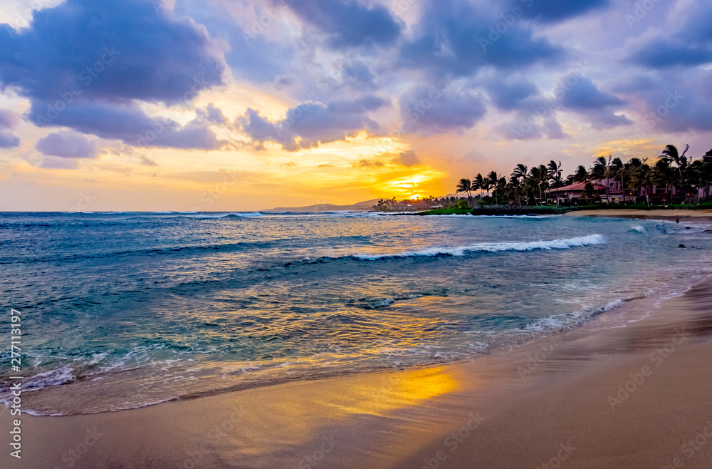 Kauai beach sunset