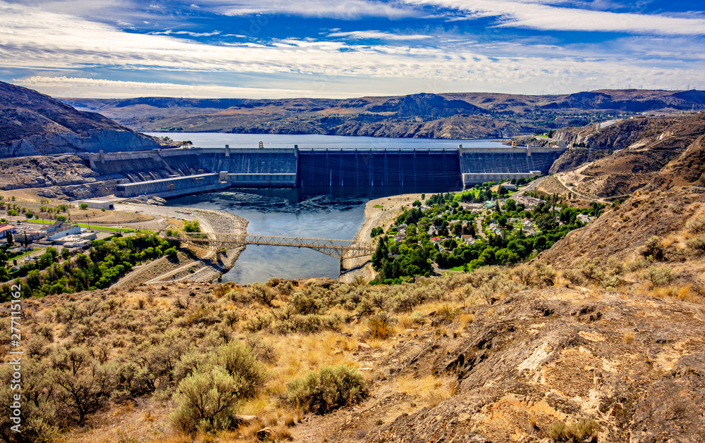 Grand Coulee Dam and Columbia River