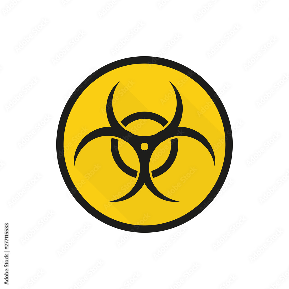 chemical weapons symbol colored icon in flat chemical weapons symbol colored icon in flat