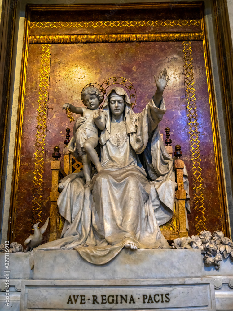 Hail Peace Mary Basilica Santa Maria Maggiore Rome Italy