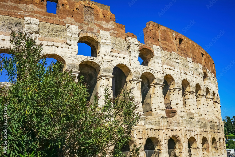 Ancient Roman Colosseum Rome Italy